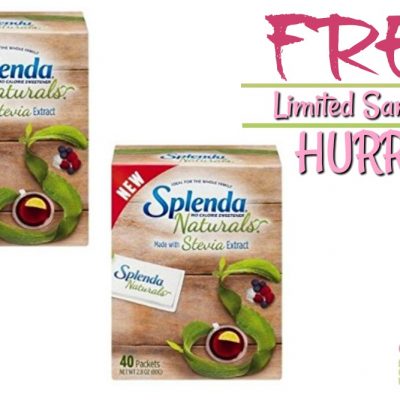 FREE Sample Of SPLENDA® Naturals Stevia Sweetener!