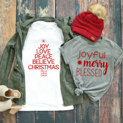 Joyful Christmas Tees Just $13.99! Down From $28!