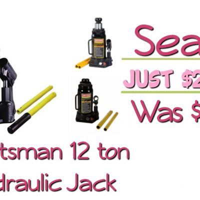 Craftsman 12 Ton Hydraulic Jack Just $21.99!  Down From $45!