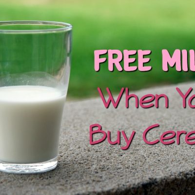 FREE Milk When You Buy Cereal!