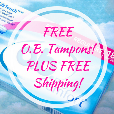 FREE O.B. Tampons! PLUS FREE Shipping!