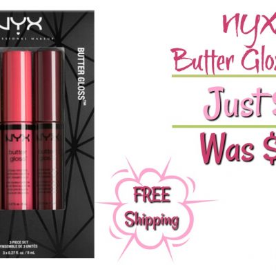 NYX Professional 3Pc Butter Gloss Set Just $5! Down From $10!