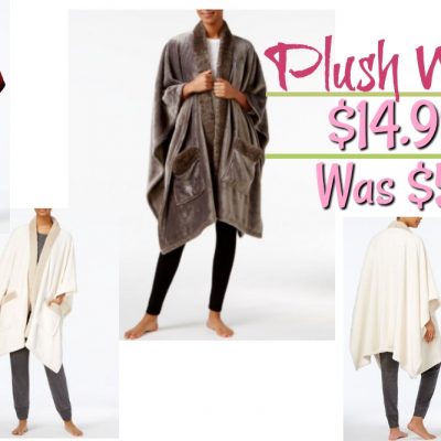 Cozy Plush Wrap Just $14.99!  Down From $50!