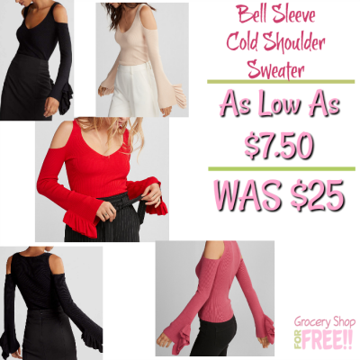 Bell Sleeve Sweater Just $10.50!  Down From $60!