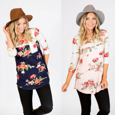 Spring Floral Tunic Just $12.99! Down From $40!