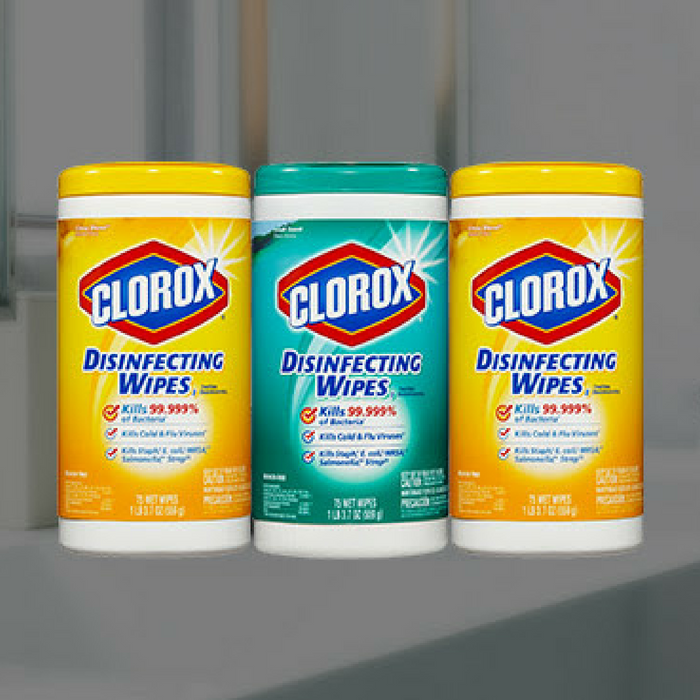 FREE 3-Pack Clorox Disinfecting Wipes!