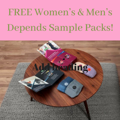 FREE Women’s & Men’s Depends Sample Packs!