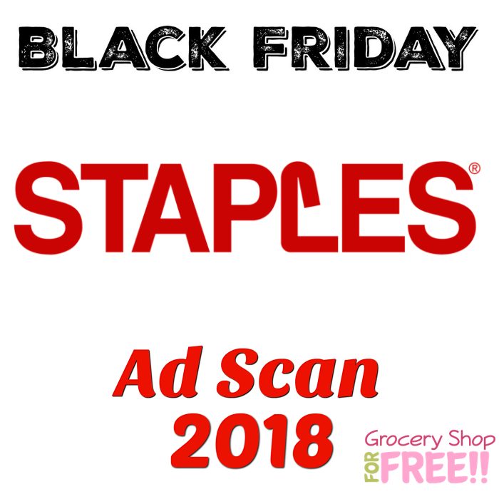 Staples Black Friday 2018 Ad Scan!