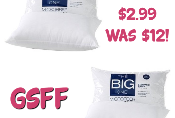 The Big One Microfiber Pillow Just $3! Down From $12!