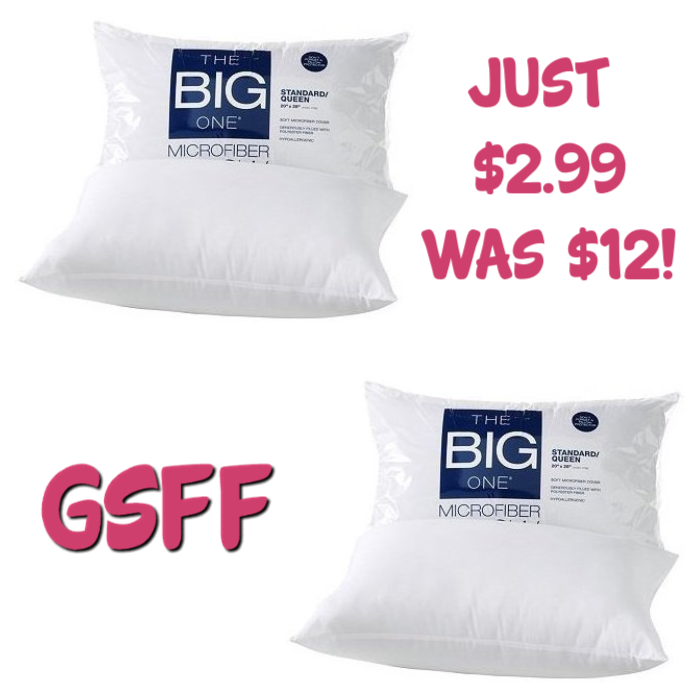The Big One Microfiber Pillow Just $3! Down From $12!