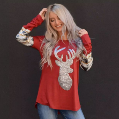 Sparkly Reindeer Tunic Just $21.99! Down From $45!