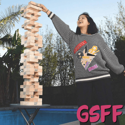 Perfect Way To Wait For The New Year:  Jenga® GIANT™ JS7 Hardwood Game!﻿