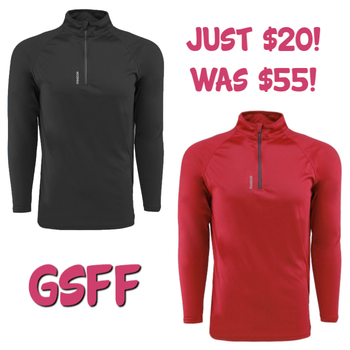 Reebok Men’s Play Dry Zip Jacket Just $20! Down From $55! Shipped!