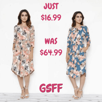 Midi Dress Just $16.99! Down From $65! Shipped!