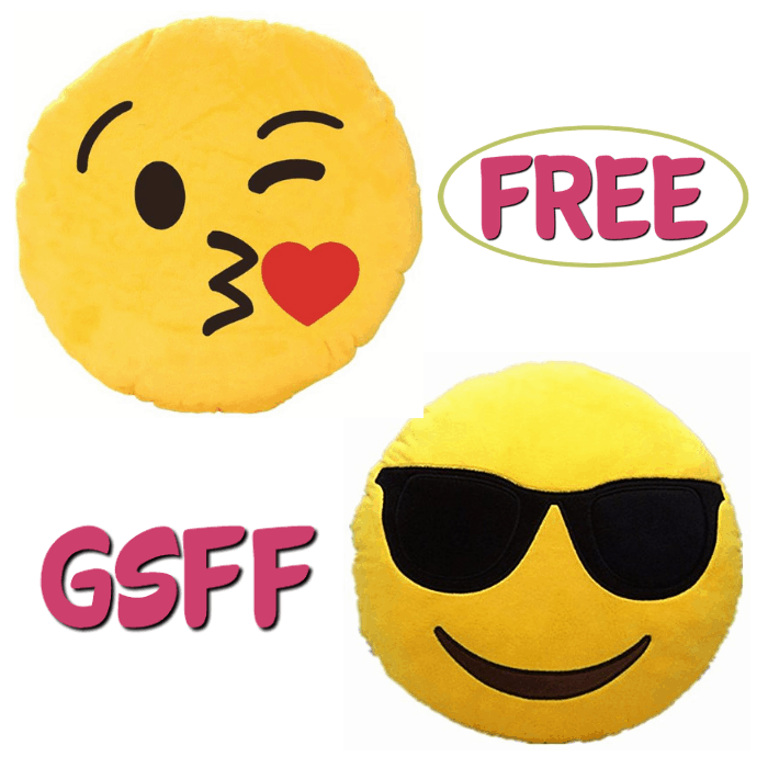 FREE Emoji Soft Cushion Pillow!