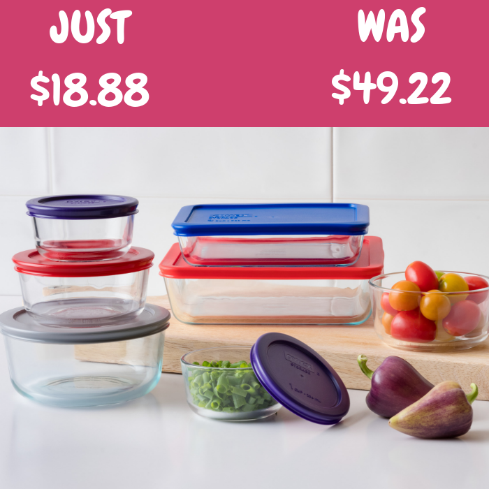 Pyrex Container 14-Piece Set Just $18.88! Down From $49!
