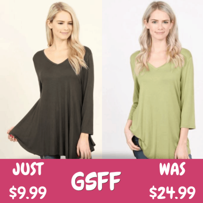 V-Neck Tunic Just $9.99! Down From $25! Shipped!