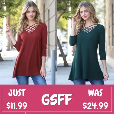 Strappy Tunic Just $11.99! Down From $25! Shipped!