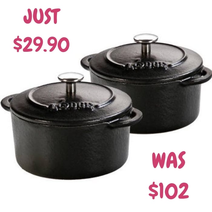 Lodge Cocottes 2-Piece Set Just $29.90! Down From $102!
