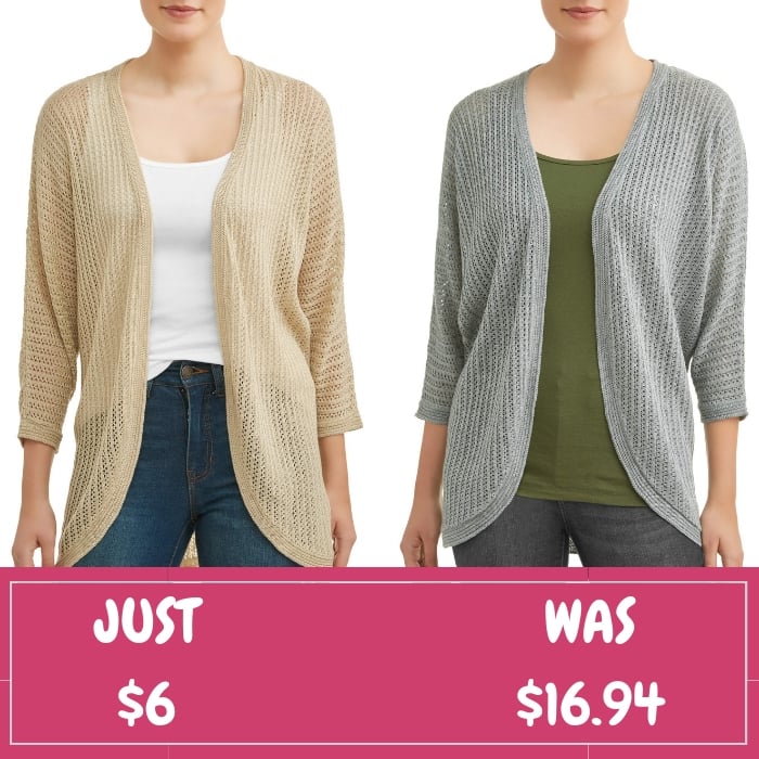 Women’s Pointelle Cardigan Just $6! Down From $17!