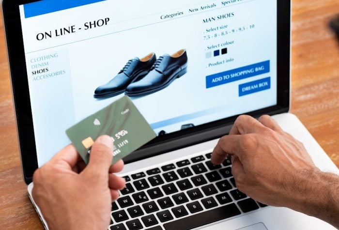 Shopping for shoes online