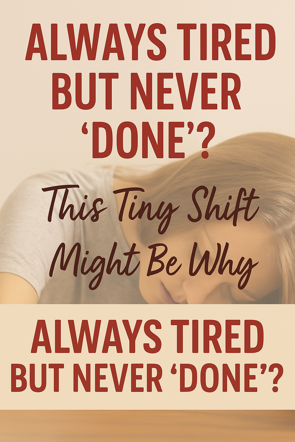 Feeling exhausted no matter how much you get done? You’re not alone—and it’s not laziness. This quick mindset shift helps busy parents and overwhelmed people finally feel accomplished (without doing more). Simple, practical tips for breaking the burnout cycle and reclaiming your energy—starting today.
#TiredAllTheTime #MentalOverload #SimplifyYourLife #MomLifeTips #OverwhelmedToOrganized #BurnoutHelp