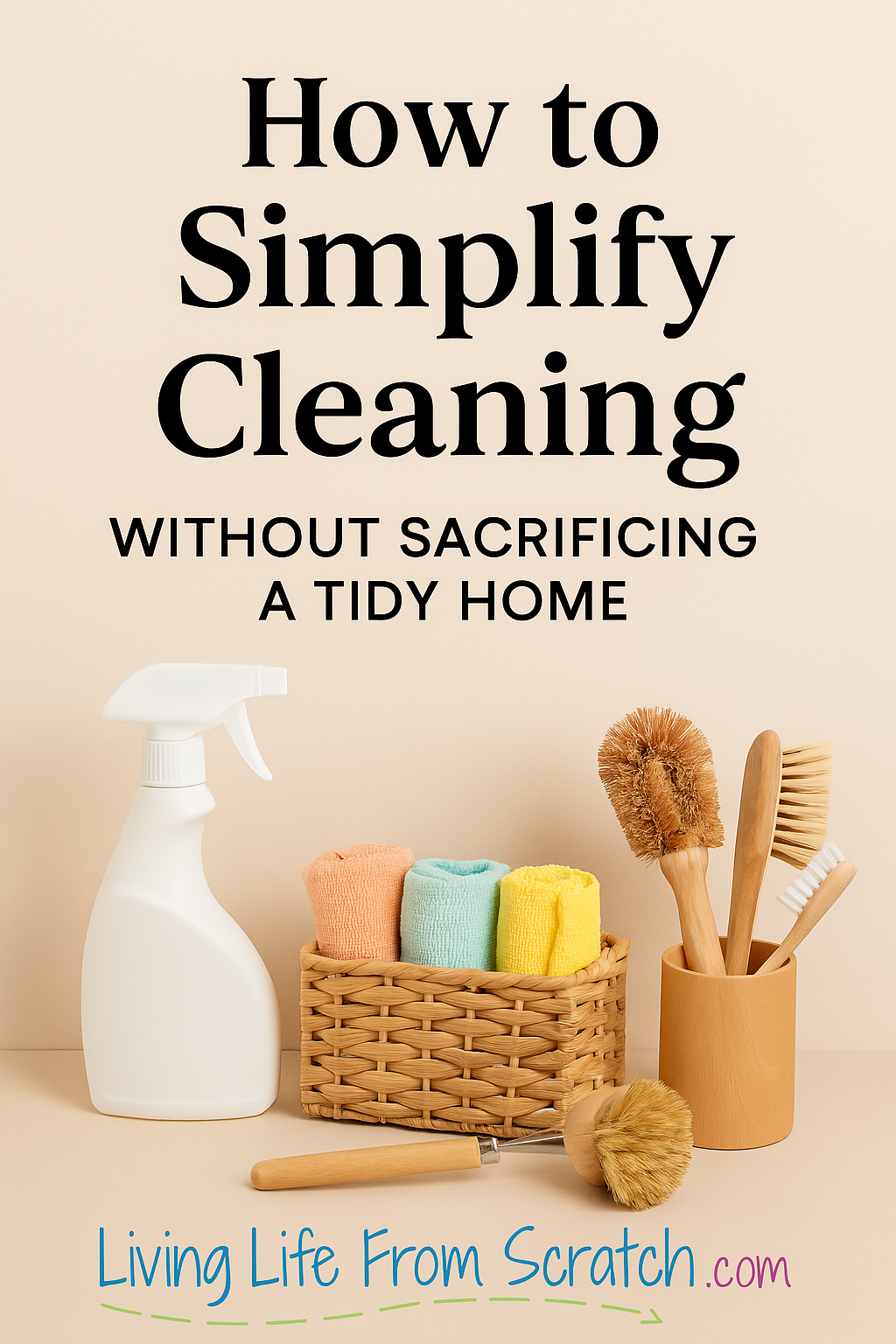 A clean home doesn’t have to mean more products, more steps, or more stress. This post breaks down how to simplify cleaning routines without sacrificing a tidy, welcoming space—perfect for busy families and anyone craving less overwhelm at home. #SimpleLiving #CleaningTips #MinimalistHome #BudgetLiving #TidyHomeHacks