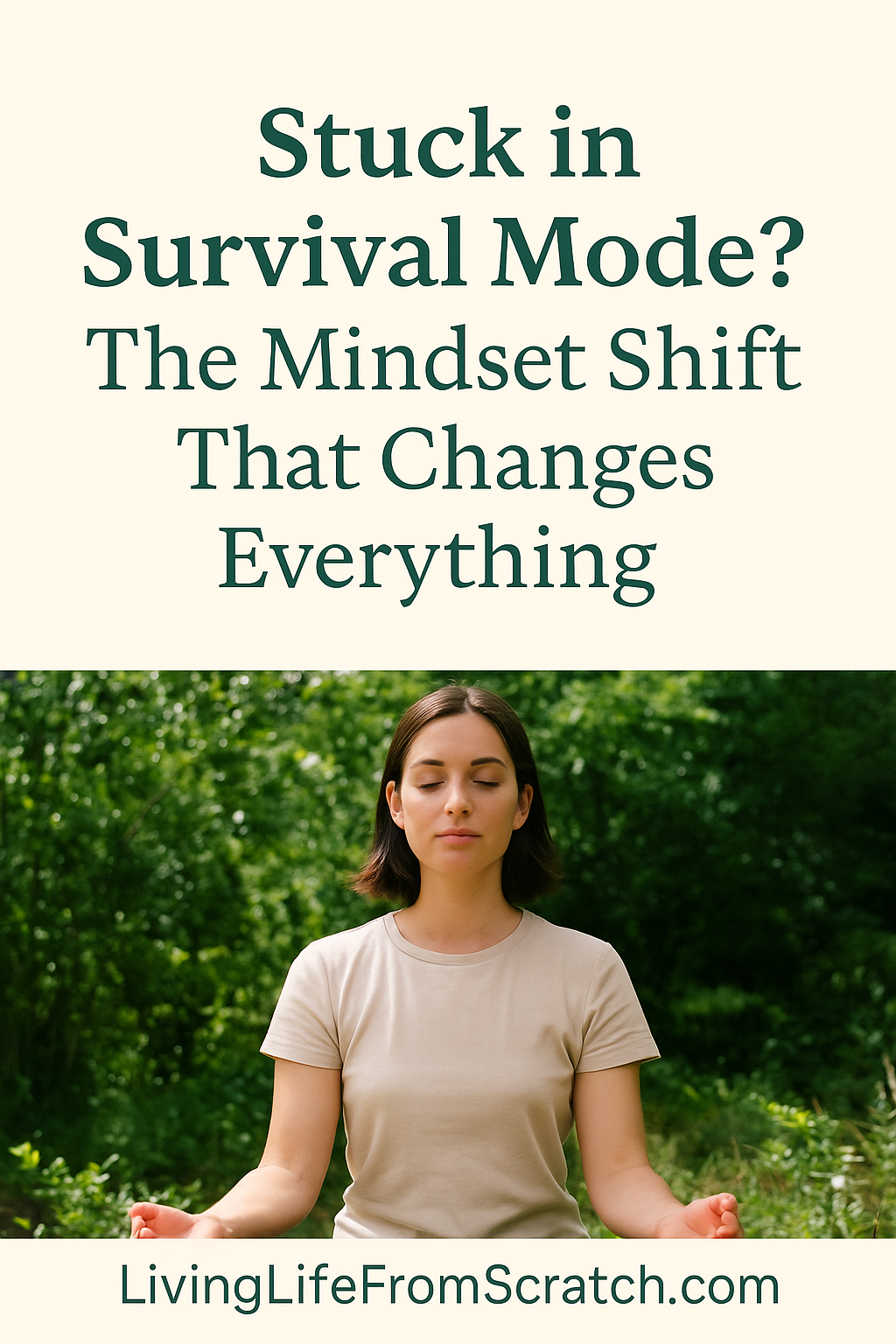 Feeling overwhelmed and stuck in survival mode? This simple mindset shift can change everything. Learn how to break the cycle and make space for what really matters. 💛 #MindsetShift #IntentionalLiving #SimplifyLife #MentalWellness #LivingLifeFromScratch