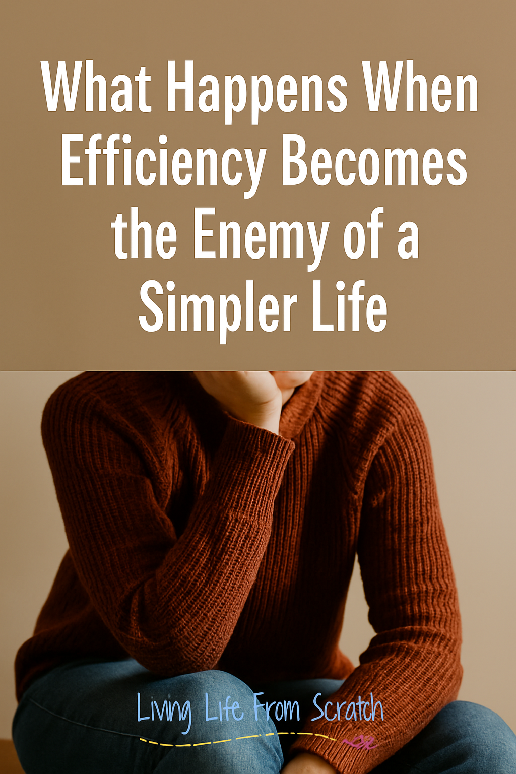 Ever feel like life is too scheduled, too optimized, and somehow still exhausting? This post explores what happens when efficiency starts working against a simple, peaceful lifestyle—and how to make room for calm instead of chaos. #SimpleLiving #IntentionalLiving #MindsetShift #SlowLiving #MinimalistMindset