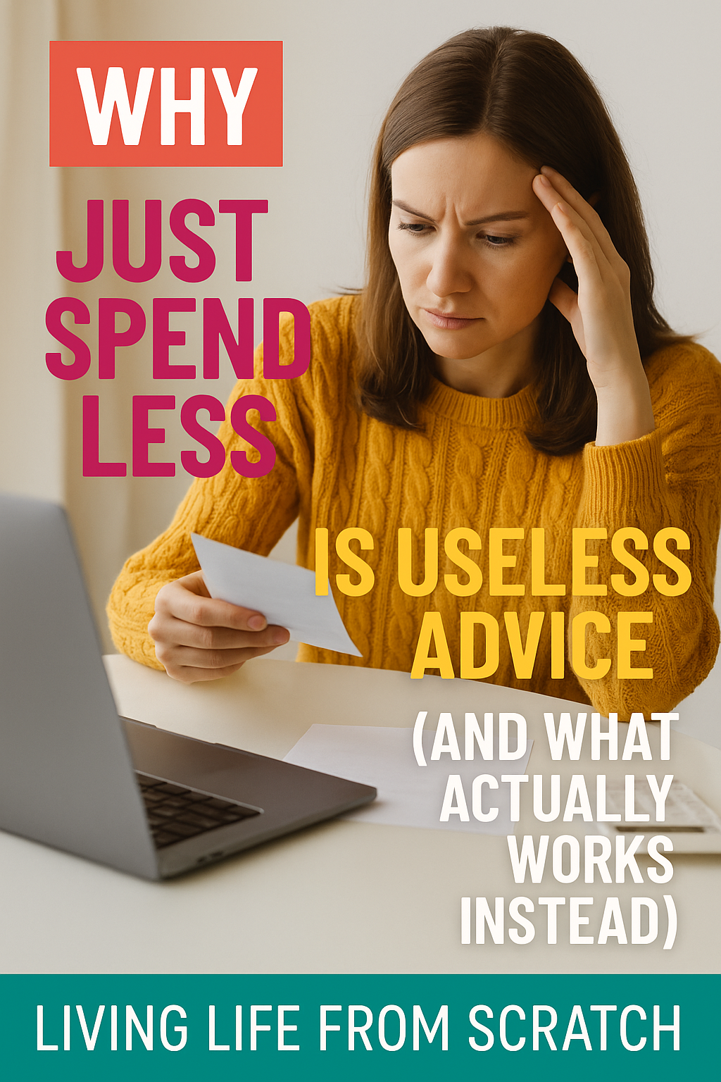 💸 Tired of being told to “just spend less” like that magically fixes everything? This post dives into why that advice falls flat—and what actually works when you’re trying to take back control of your finances. From mindset shifts to realistic, everyday money moves, it's time to ditch the guilt and get a smarter plan.
#BudgetingTips #FrugalLiving #MoneyMindset #PersonalFinanceHelp #SmartSpending #LivingLifeFromScratch #FinancialFreedom