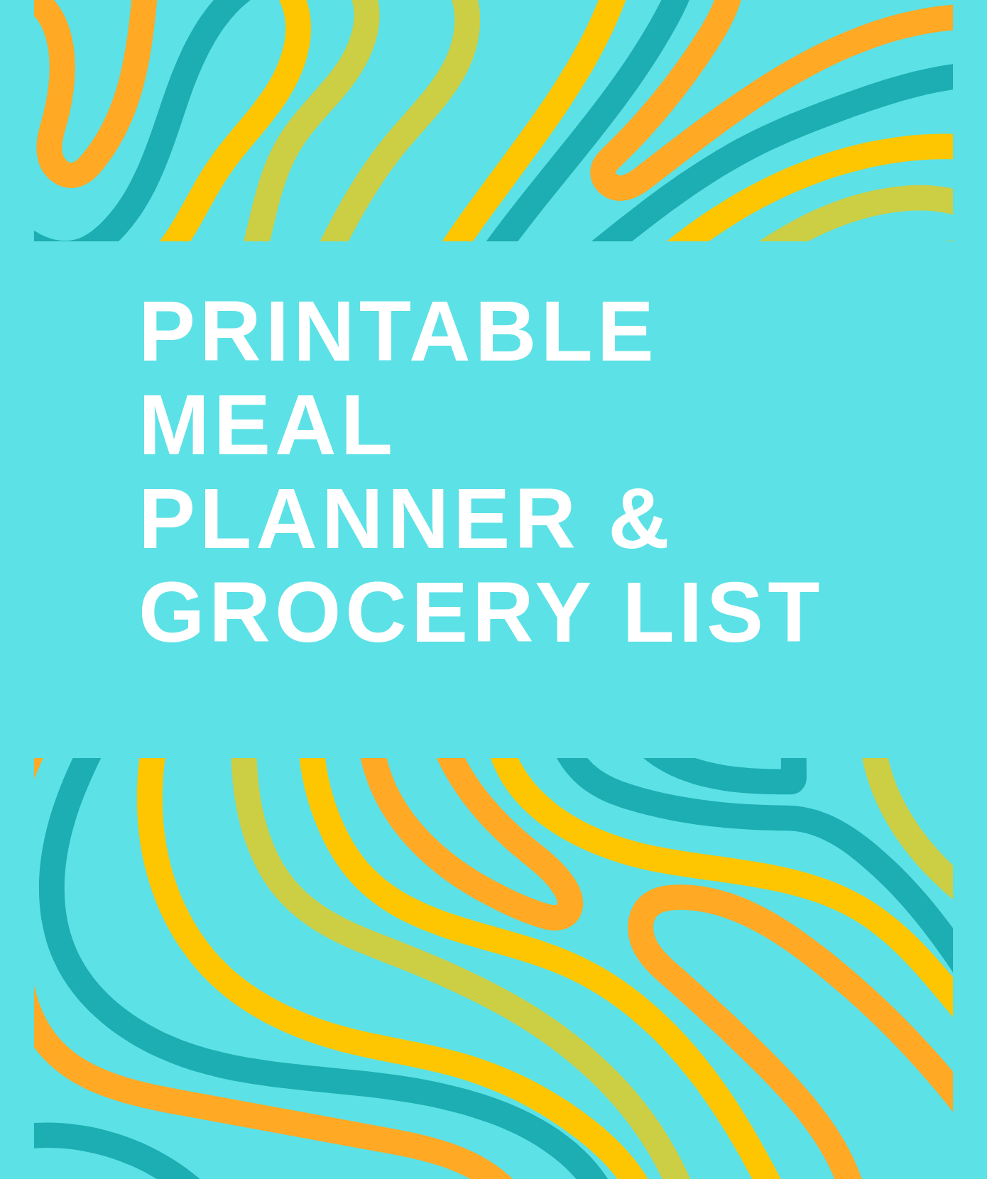 Printable Meal Planner & Grocery List