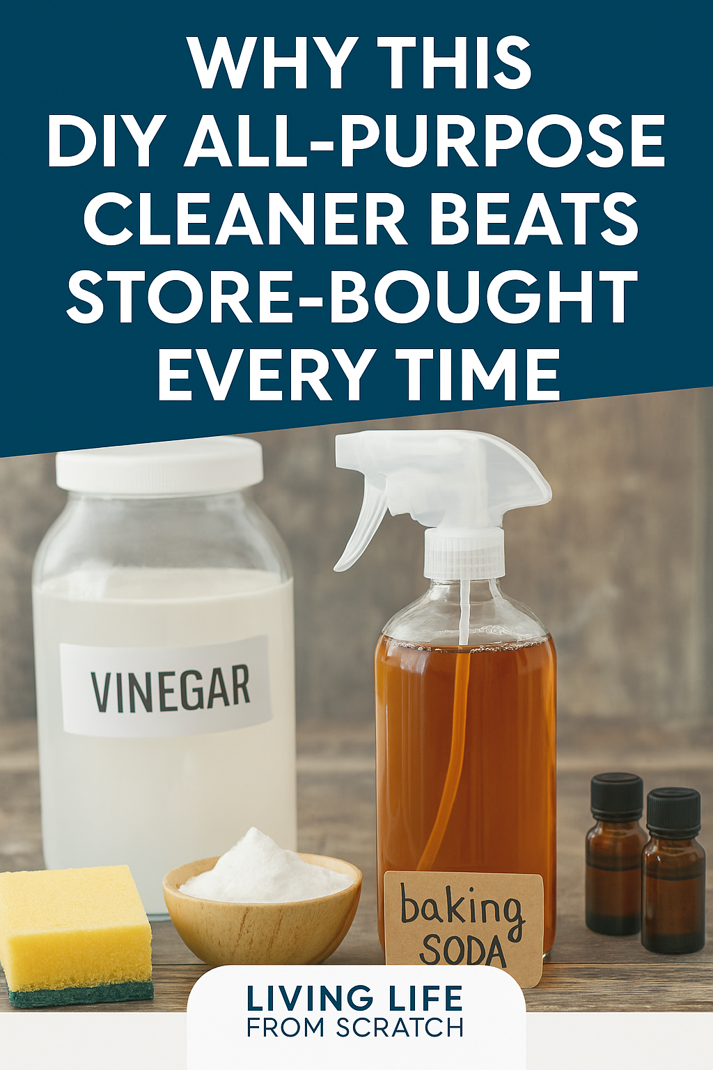 Skip the expensive, chemical-filled cleaners! This DIY all-purpose cleaner is easy to make, budget-friendly, and works even better than store-bought sprays. Grab the simple recipe today! 🌿✨ #DIYCleaning #NaturalLiving #FrugalLiving #HomemadeCleaners