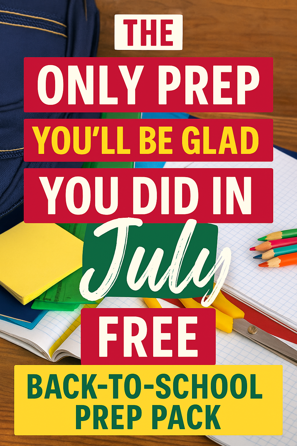 Back To School Prep Pack
