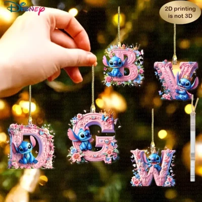 Stitch Initial Ornaments Just $2!