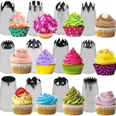 14-Piece Stainless Steel Piping Bag & Tip Set – Just 2.49!