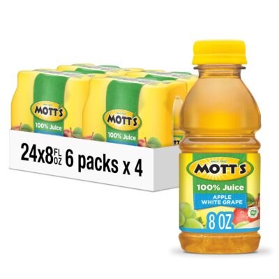 Mott’s 100% Apple White Grape Juice, 8 fl oz (24-Pack) – Just $6.66 (Reg. $9.52)!