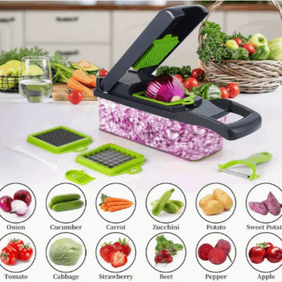 16-in-1 Heavy-Duty Vegetable Chopper Just $6.31!
