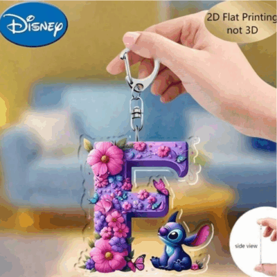 Disney Stitch Alphabet Keychains Only $0.90!
