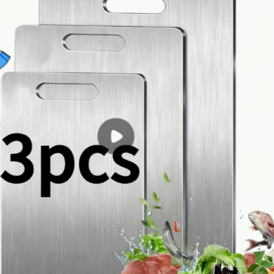 3-Piece Stainless Steel Cutting Board Set – Just $8.96