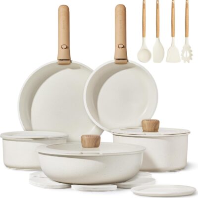 CAROTE 19-Piece Nonstick Cookware Set Just $59.99! Was $139.99!