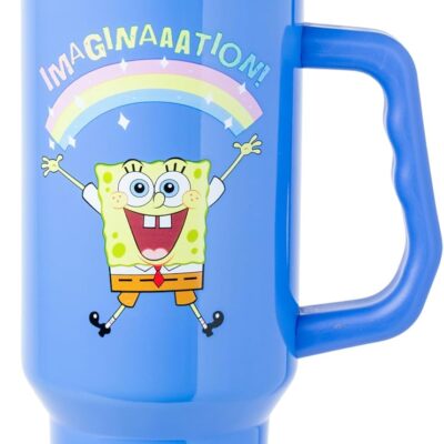 SpongeBob “Imaginaaation!” 40oz Stainless Steel Tumbler – Only $10.76 (Reg. $26)