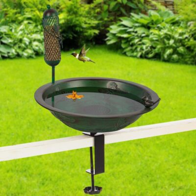 2-in-1 Outdoor Deck Mount Bird Bath and Feeder Set – Now $8.10 (Reg. $14.03)
