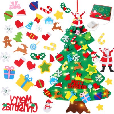 Felt Christmas Tree for Toddlers – Now $15.18 (Reg. $26.99)!  With Lights!