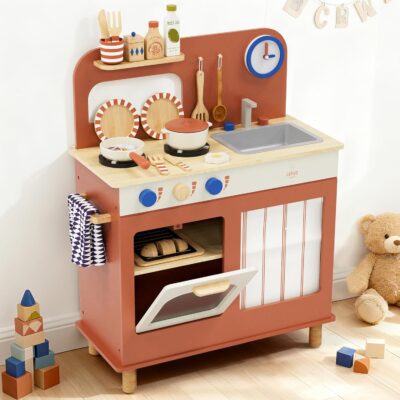 Lehoo Castle Kids Wooden Play Kitchen – Great Grab at $34.64 (Reg. $95.99)