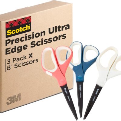 Scotch Precision Ultra Edge Scissors 3 Pack – Slashed to $8.37 (Reg. $17.99)