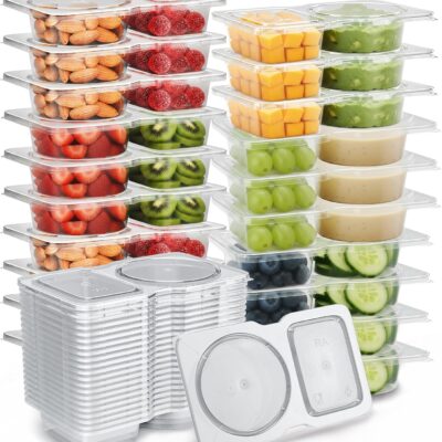 Snack Containers with Lids (30 Sets) – Now Only $8.49 (Reg. $16.99)