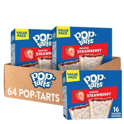 Pop-Tarts Frosted Strawberry 64 Count – Score it for $12.81 (Reg. $23.29)