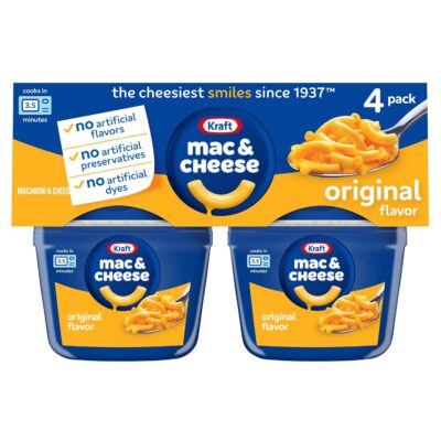 Kraft Original Mac & Cheese, 4 ct Pack – As low as $1.60 (Reg. $4.92)