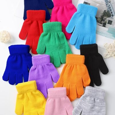 12 Pairs Kids Knit Winter Gloves – Only $8.99 (Reg. $14.99)