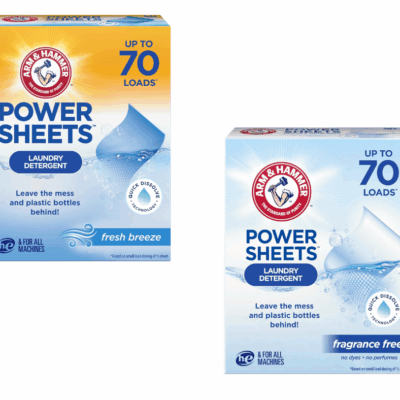 Arm & Hammer Power Sheets Laundry Detergent (up to 70 loads) – Just $5.25 (Reg. $10.49)